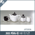 Elegante calabaza forma diseño calidad venta por mayor precio té café azucarera canister conjunto